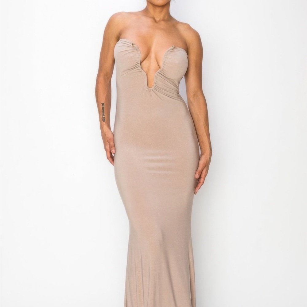 Glitter Ity Tube Maxi Dress